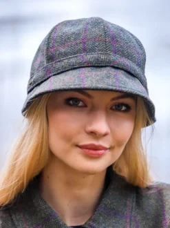 Fashion Sweater Shop Tweed Flapper Cap Col. 150