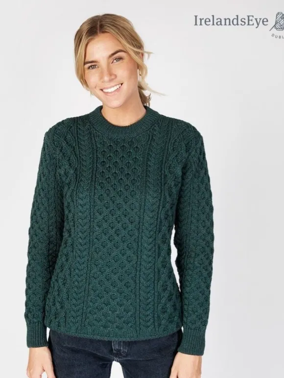 Best Sweater Shop Unisex Heavyweight Aran Sweater - Evergreen