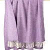 Hot Sweater Shop Wool and Cashmere Herringbone Throw Col.1440