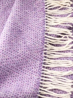 Hot Sweater Shop Wool and Cashmere Herringbone Throw Col.1440