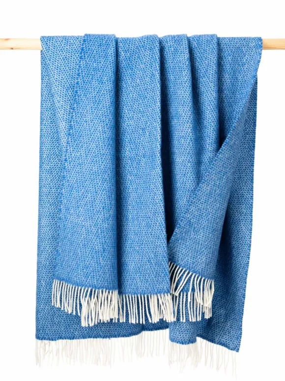 Best Sweater Shop Wool and Cashmere Herringbone Throw Col.1434