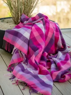 Online Sweater Shop Wool and Cashmere Throw Col.1409