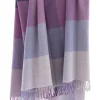 New Sweater Shop Wool and Cashmere Throw Lilac Col.1442